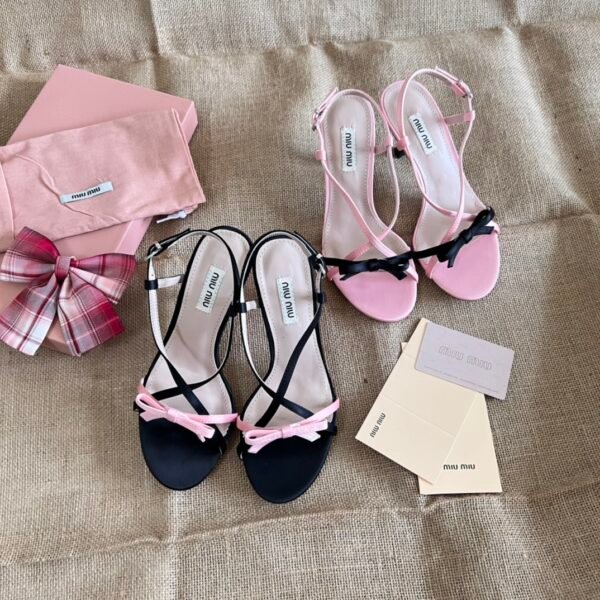 MIU Bow Detail Sandals - Sandals