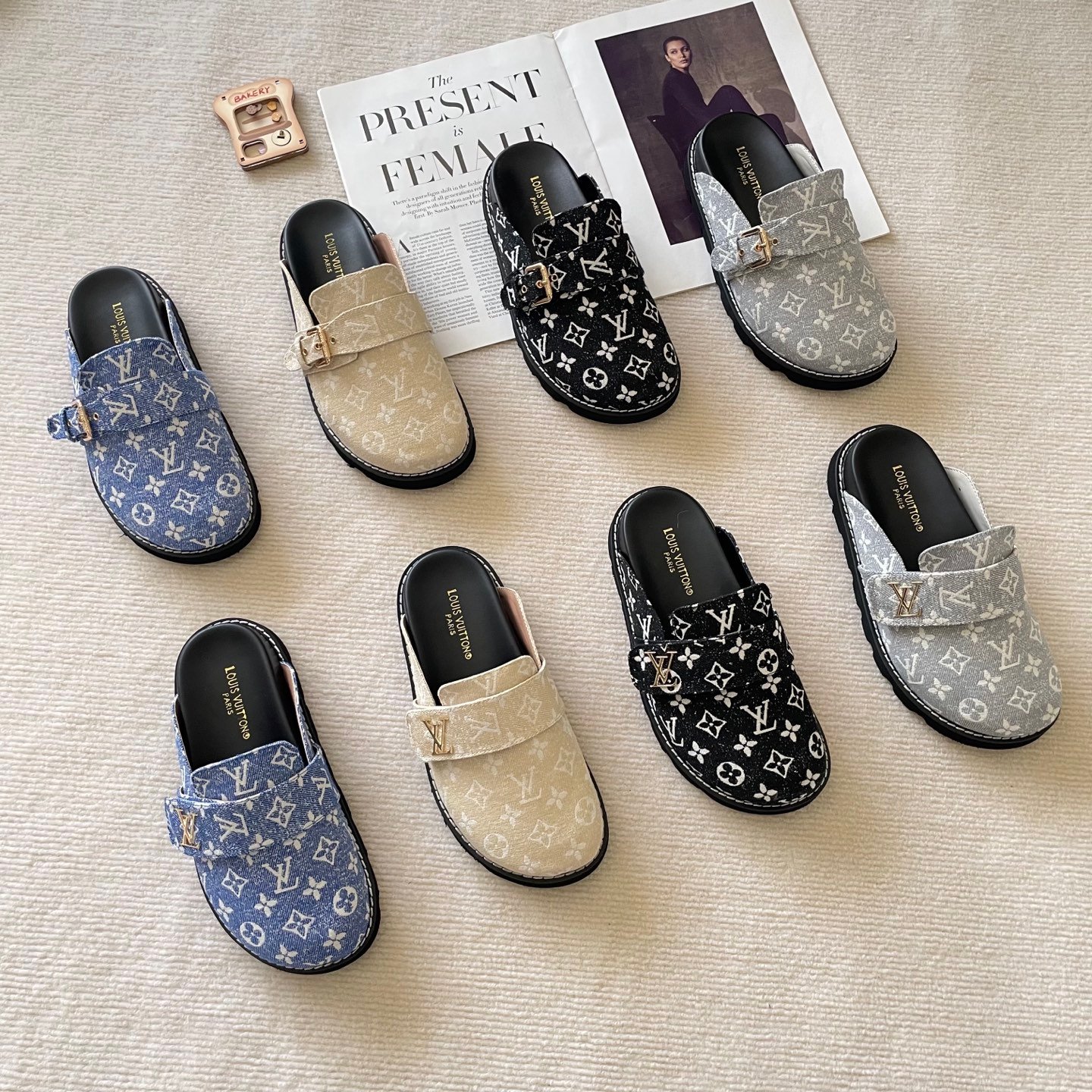 LV Paseo Mule Monogram Denim - Shoes - Image 4