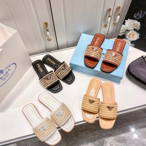 PR Logo Plaque Raffia Slides - Slides