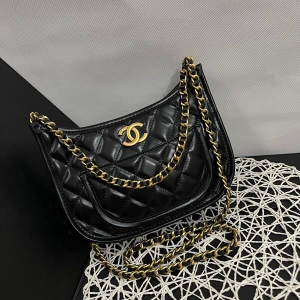 CC 19 Flap Small Black Leather - Bag