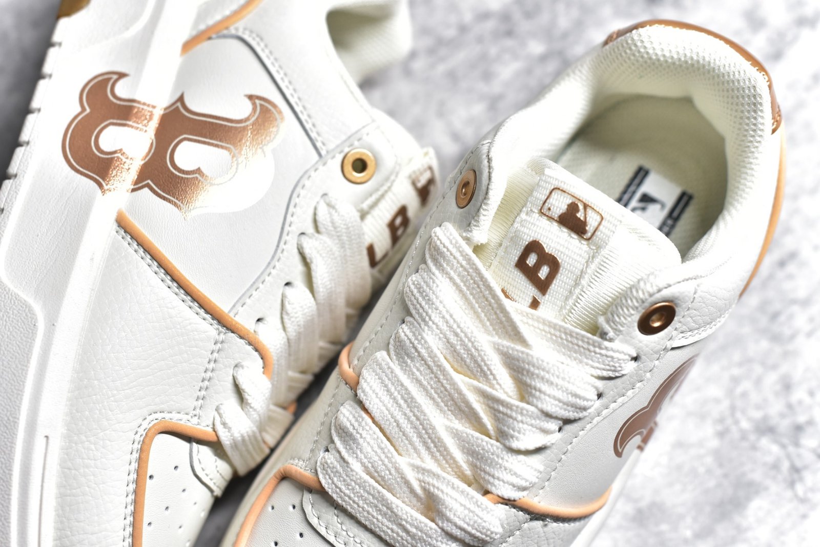 NB 550 Boston Red Sox White/Brown Leather - Sneakers - Image 9