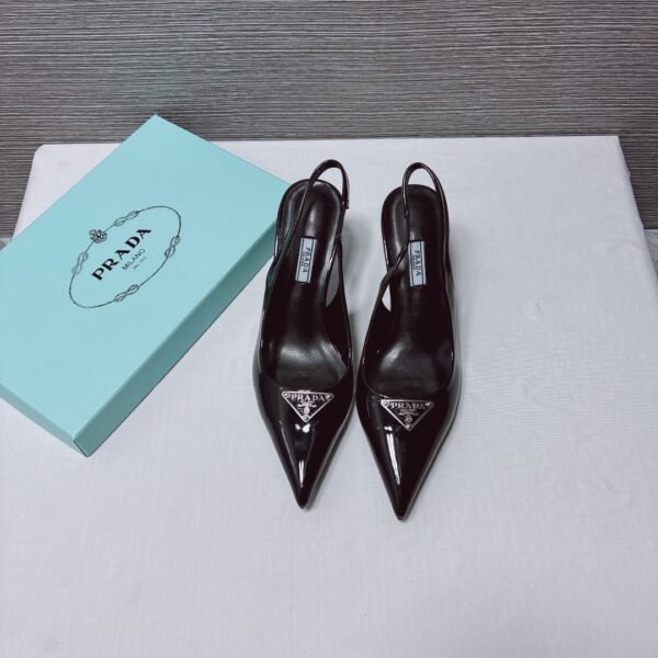 PR Slingback Patent Leather Pumps - Heels