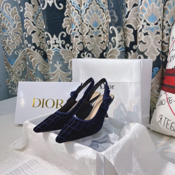 CD J'ACD Slingback Pumps Blue Velvet - Heels