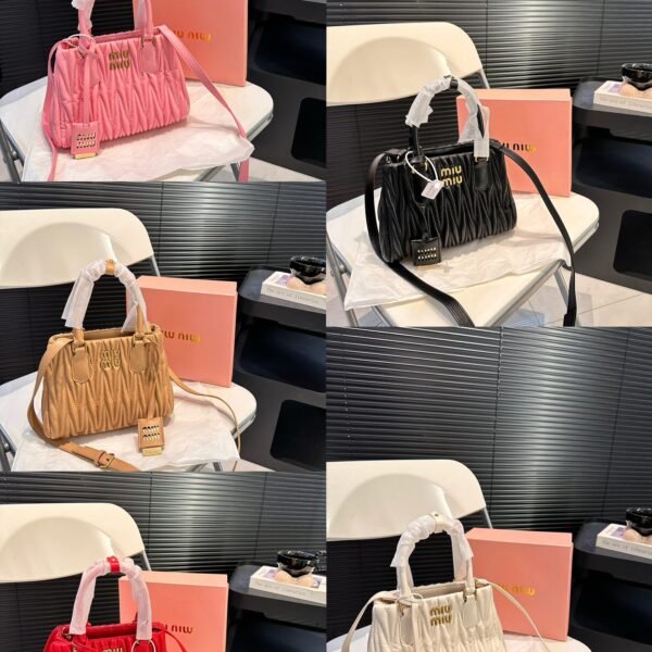 MIU Matelassé Nappa Leather Bag Various Colors - Bag