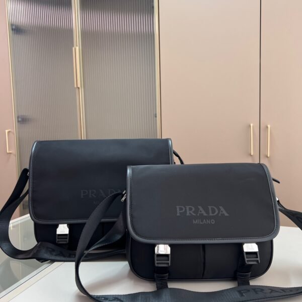 PR Nylon Messenger Bag Black - Bag