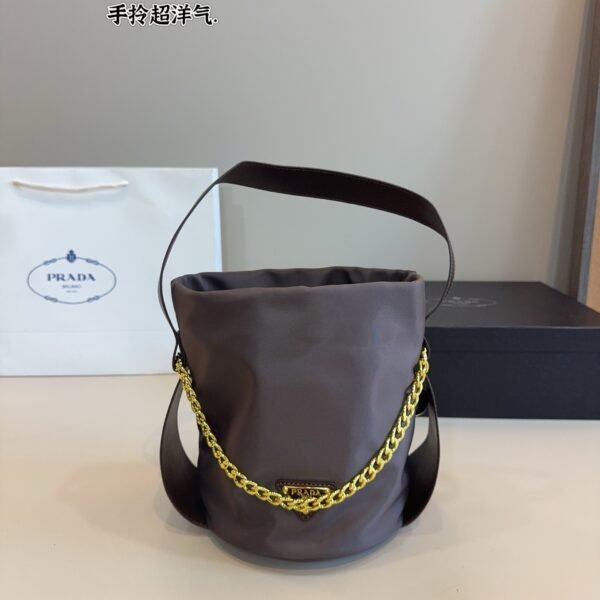 PR Re-Nylon Bucket Bag Black Nylon - Bag