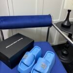 BAL Puffer Slide Blue – Slides