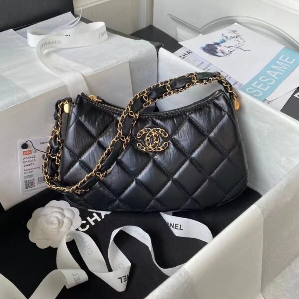 CC 22 Hobo Small Black Leather - Bag