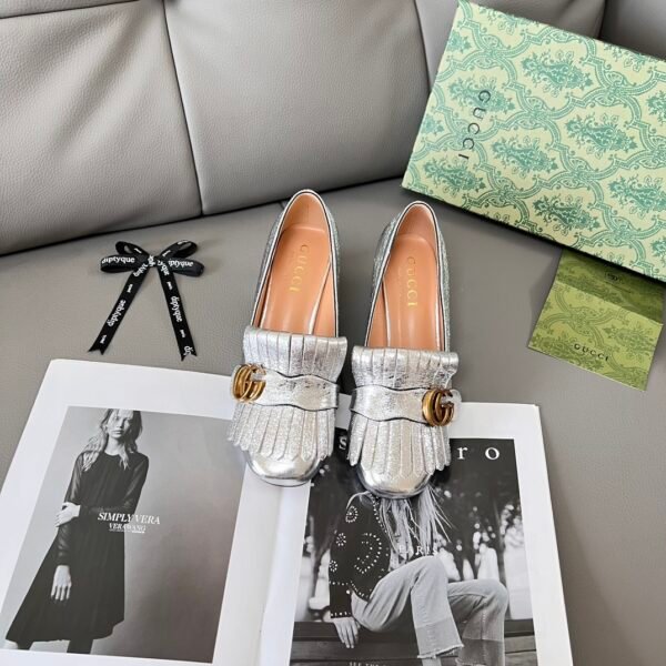 GG Marmont Fringe Loafers - Heels