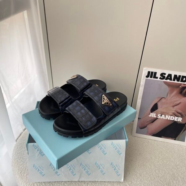 PR Brushed Leather Sandals - Sandals