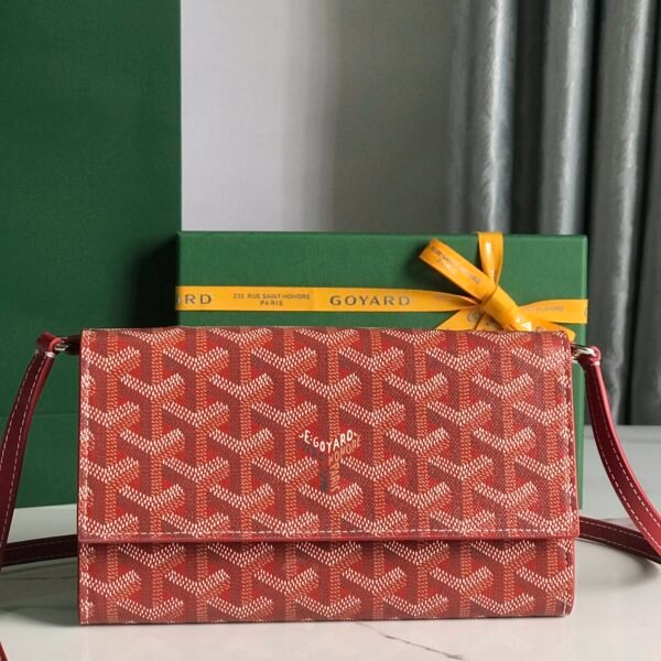 GYD Varenne Wallet on Chain Red GYDine Canvas - Bag