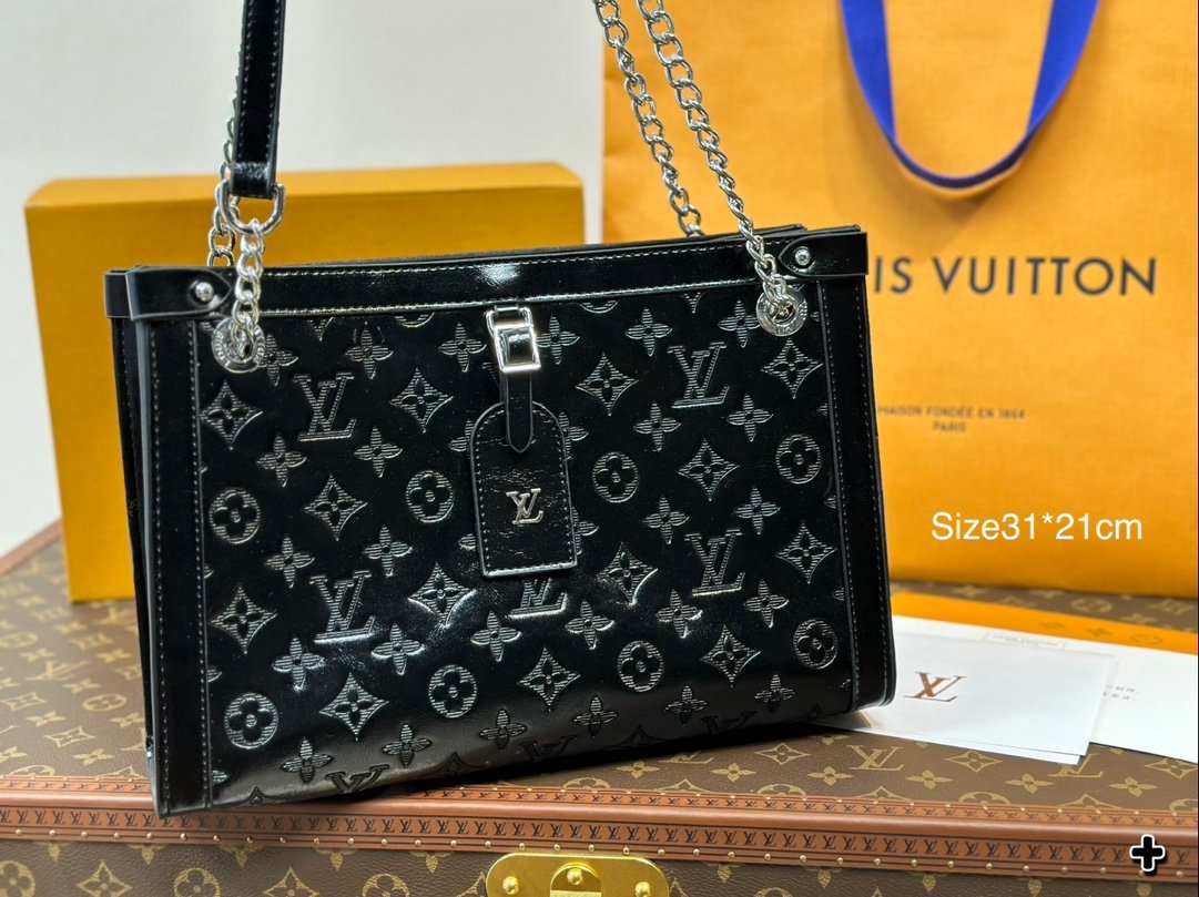 LV Petite Malle Souple Monogram Reverse/Black Leather - Bag - Image 2