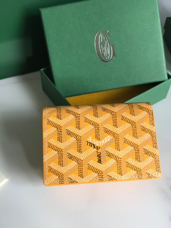GYD Saint Sulpice Card Holder Yellow GYDine Canvas – Portemonnaie