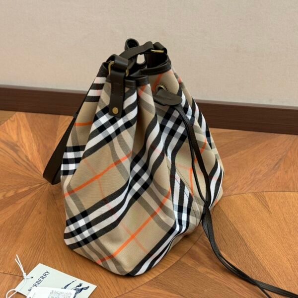BBR Vintage Check Drawstring Beige Check - Bag