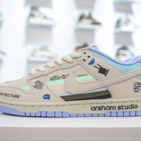 NK Dunk Low Arsham Studio Beige/Multicolor - Sneakers