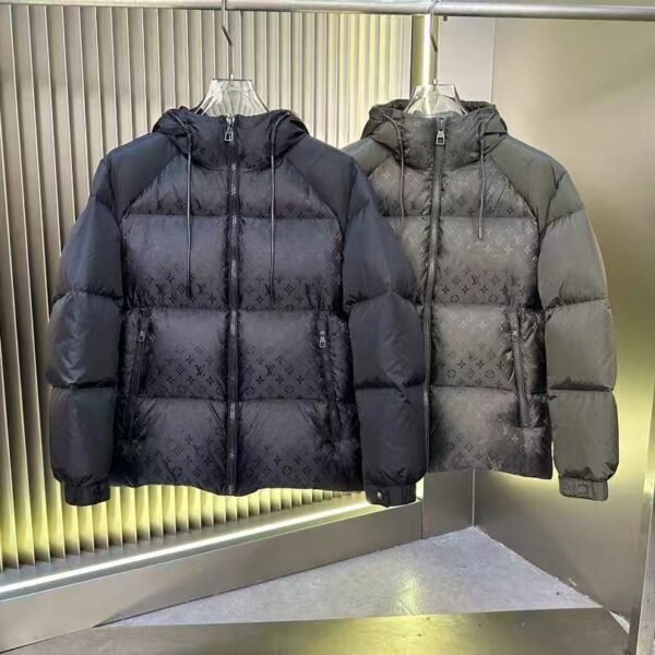 LV Monogram Puffer Jacket Black/Green - Jacket
