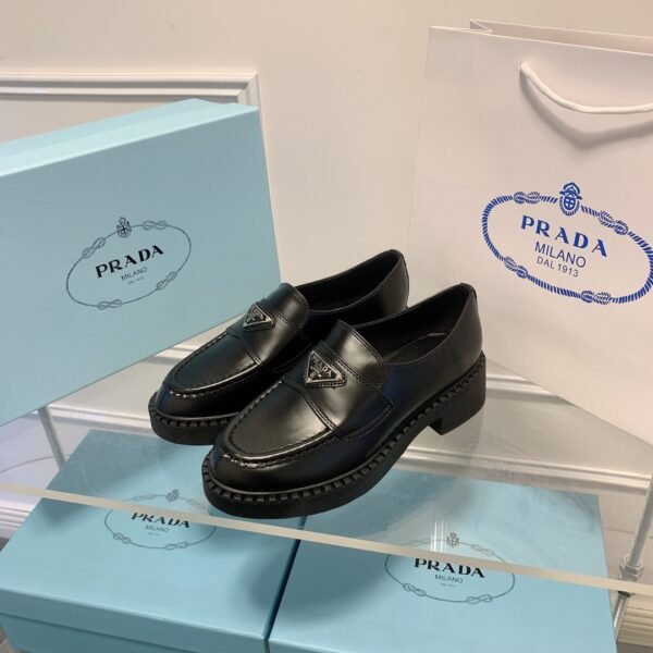PR Brushed Leather Loafers - Shoes