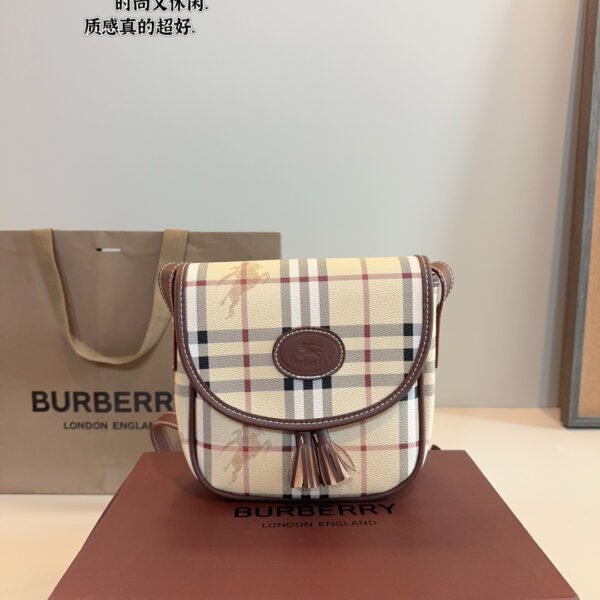 BBR Horseferry Check Crossbody Beige/Brown - Bag