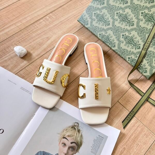 GG Slide Sandals with Logo - Slides