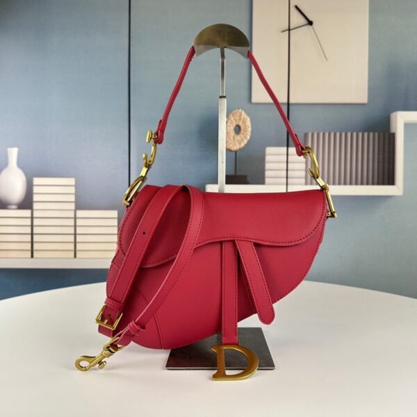 CD Saddle Red Leather - Bag