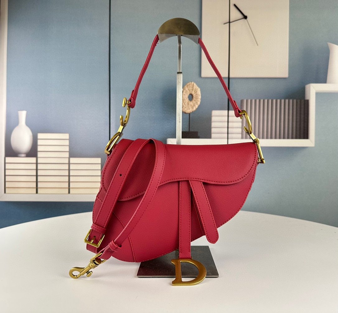 CD Saddle Red Leather - Bag