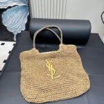 YSL Panier Medium Raffia – Borsa
