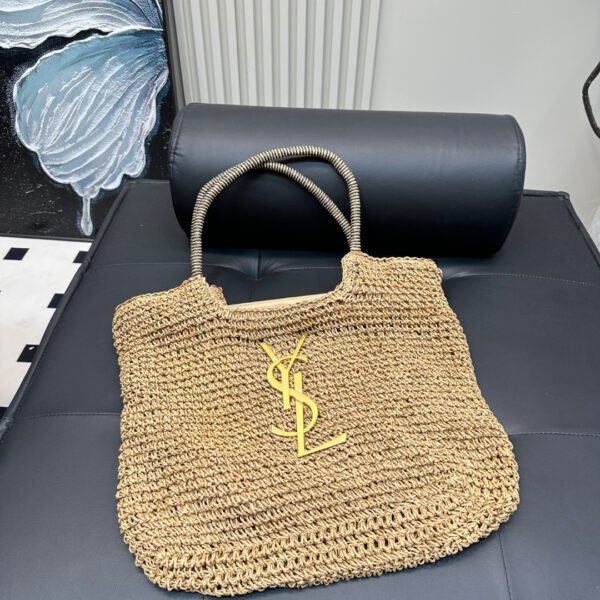 YSL Panier Medium Raffia - Bag