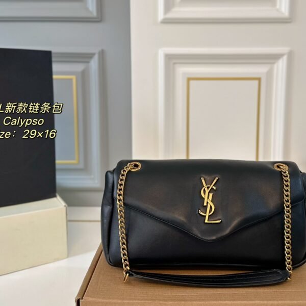 YSL Calypso Black Leather - Bag