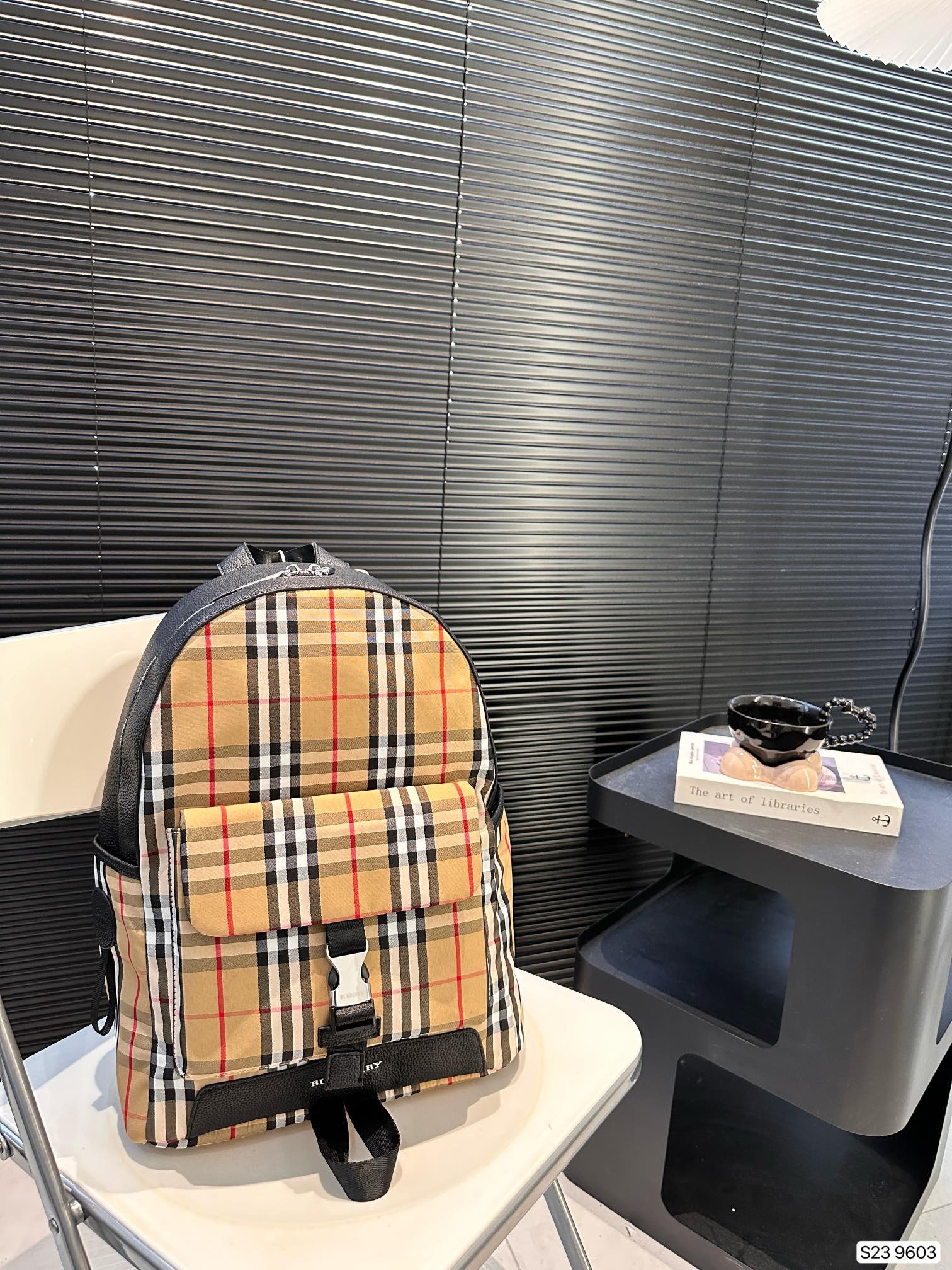 BBR Vintage Check Backpack Beige Check - Backpack