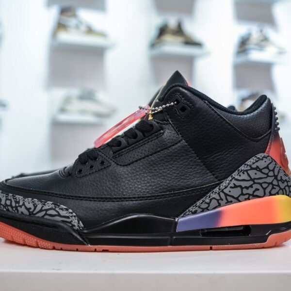 NK Air Jordan 3 Retro J Balvin Black/Multicolor - Sneakers