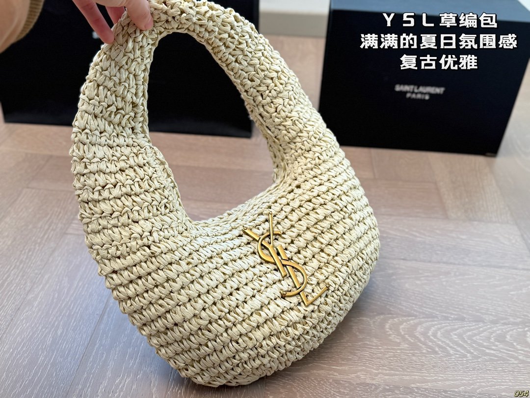 YSL Le 5 à 7 Hobo Raffia - Bag - Image 2