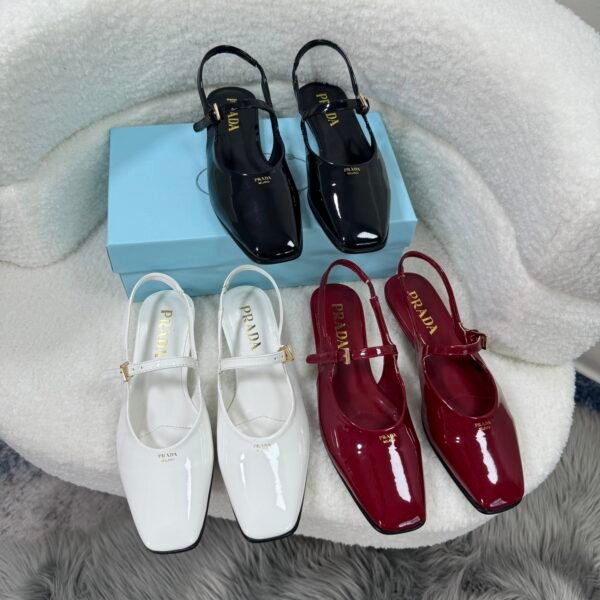 PR Patent Leather Slingback Pumps - Heels