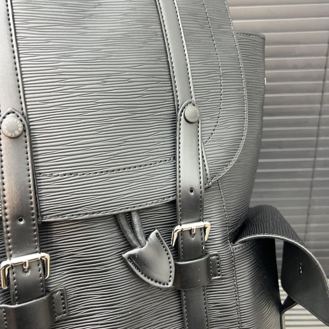 LV Christopher Backpack Black Epi - Bag - Image 7