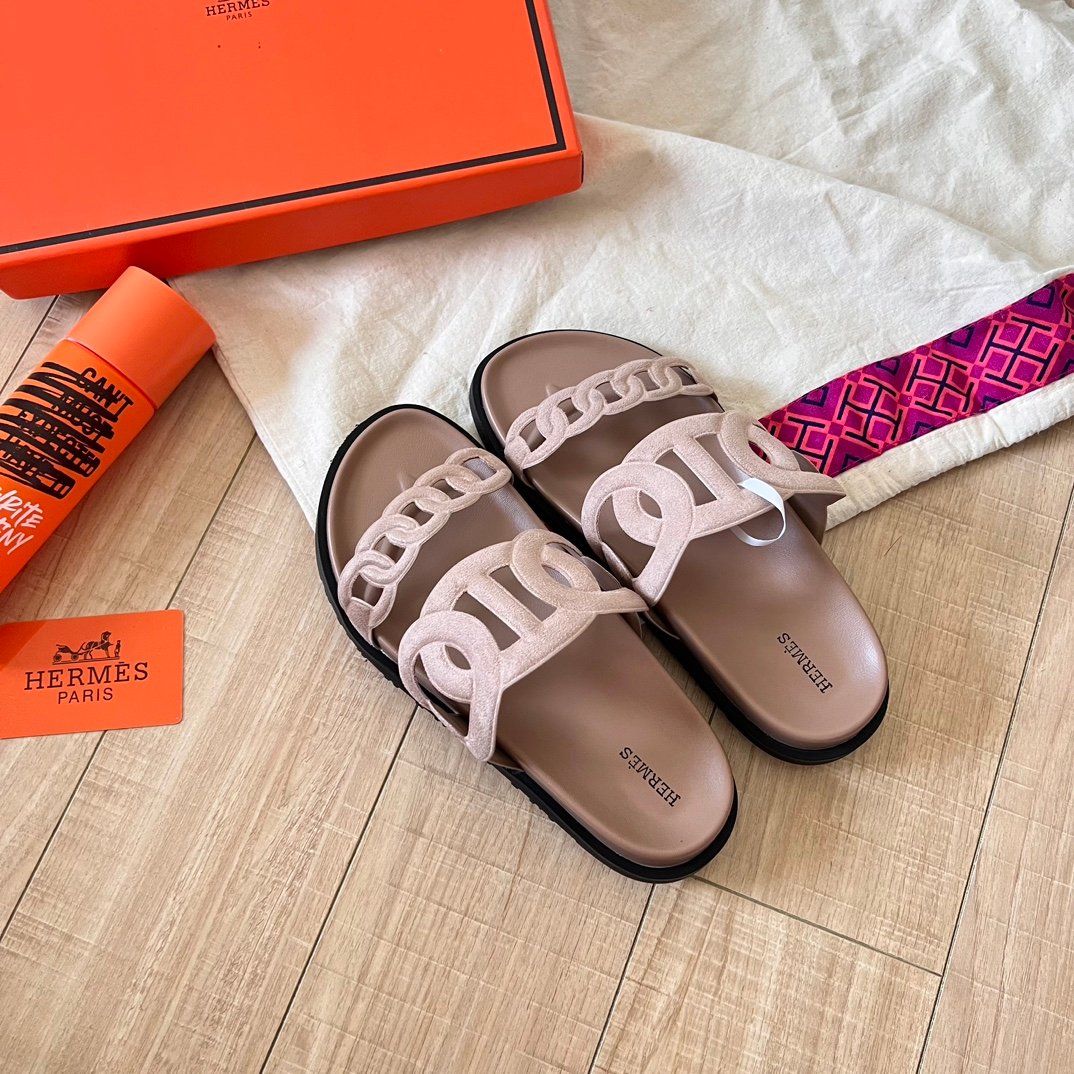 HM Chypre Sandals Pink Suede - Slides - Image 9