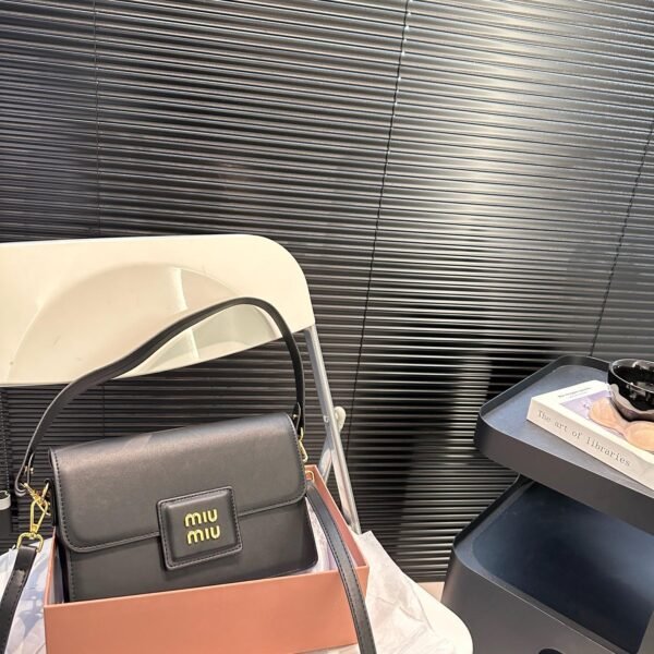 MIU Matelassé Black Leather - Bag