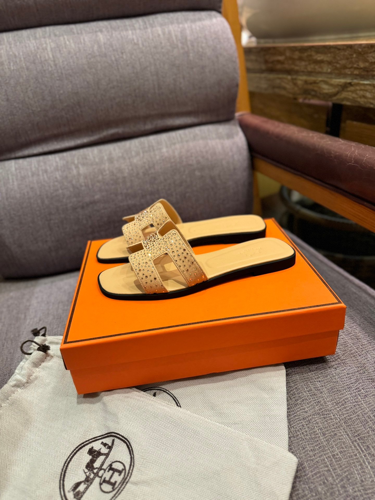 HM Oran Sandals Beige Leather - Sandals - Image 2