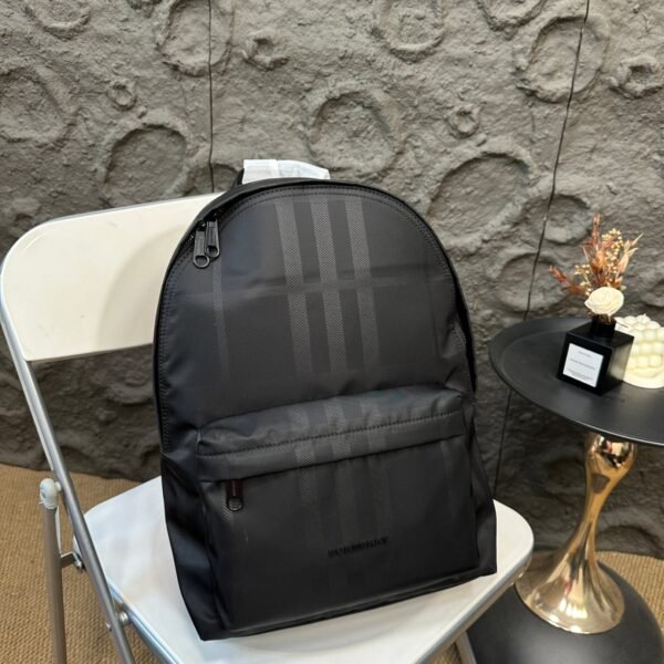 BBR Check Nylon Backpack Black - Backpack