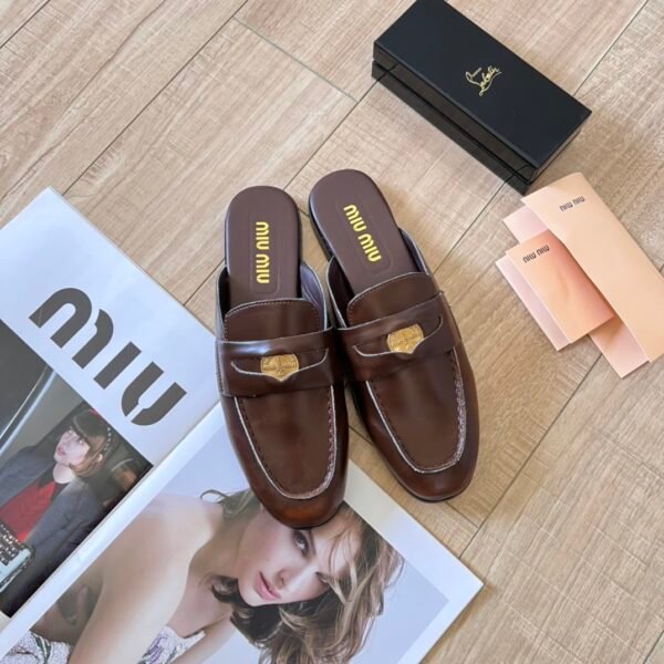 MIU Gold Coin Loafers - Shoes