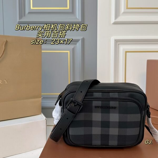 BBR London Check Crossbody Black Check - Bag