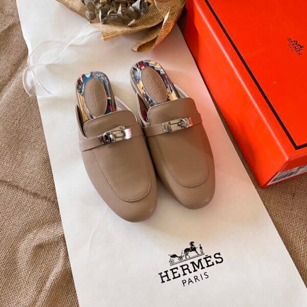 HM Royal Mule Beige Leather - Shoes
