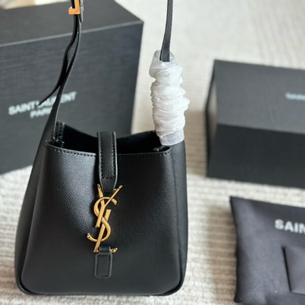YSL Le 5 à 7 Hobo Mini Black Leather - Bag