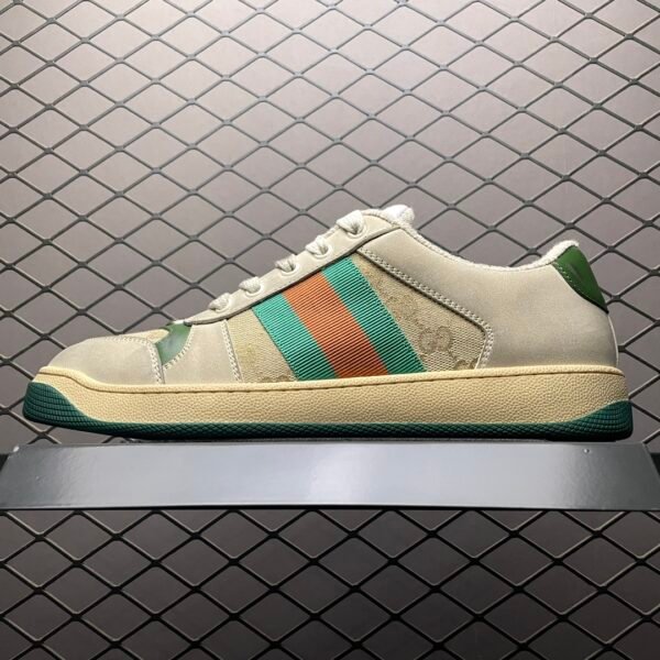 GG Screener Beige/Green - Sneakers