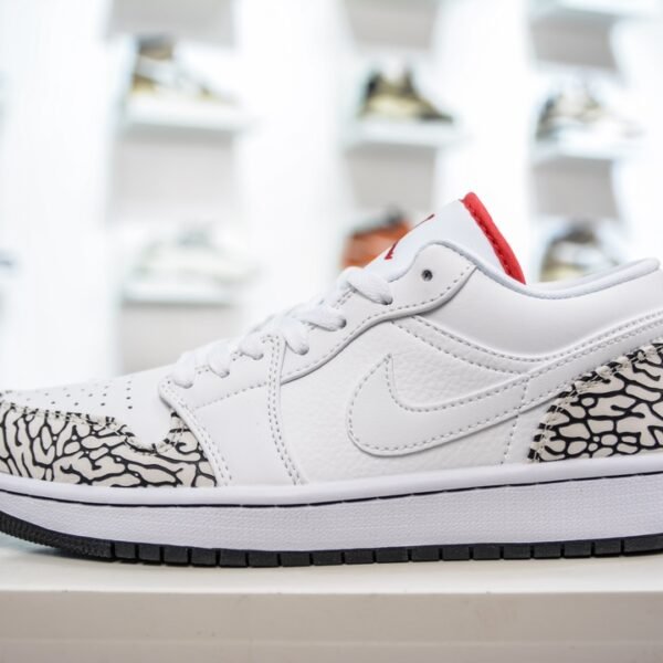 NK Air Jordan 1 Low Elephant Print - Sneakers