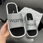 AMQ Wedge Rhinestone Slides – Slide