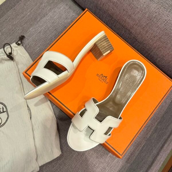 HM Oran Sandals White Leather - Sandals