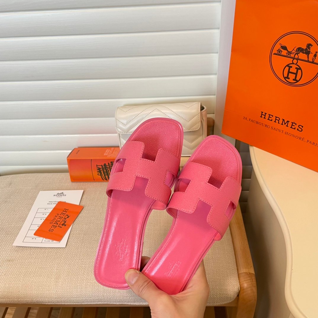 HM Oran Sandals Pink Leather - Sandals - Image 9