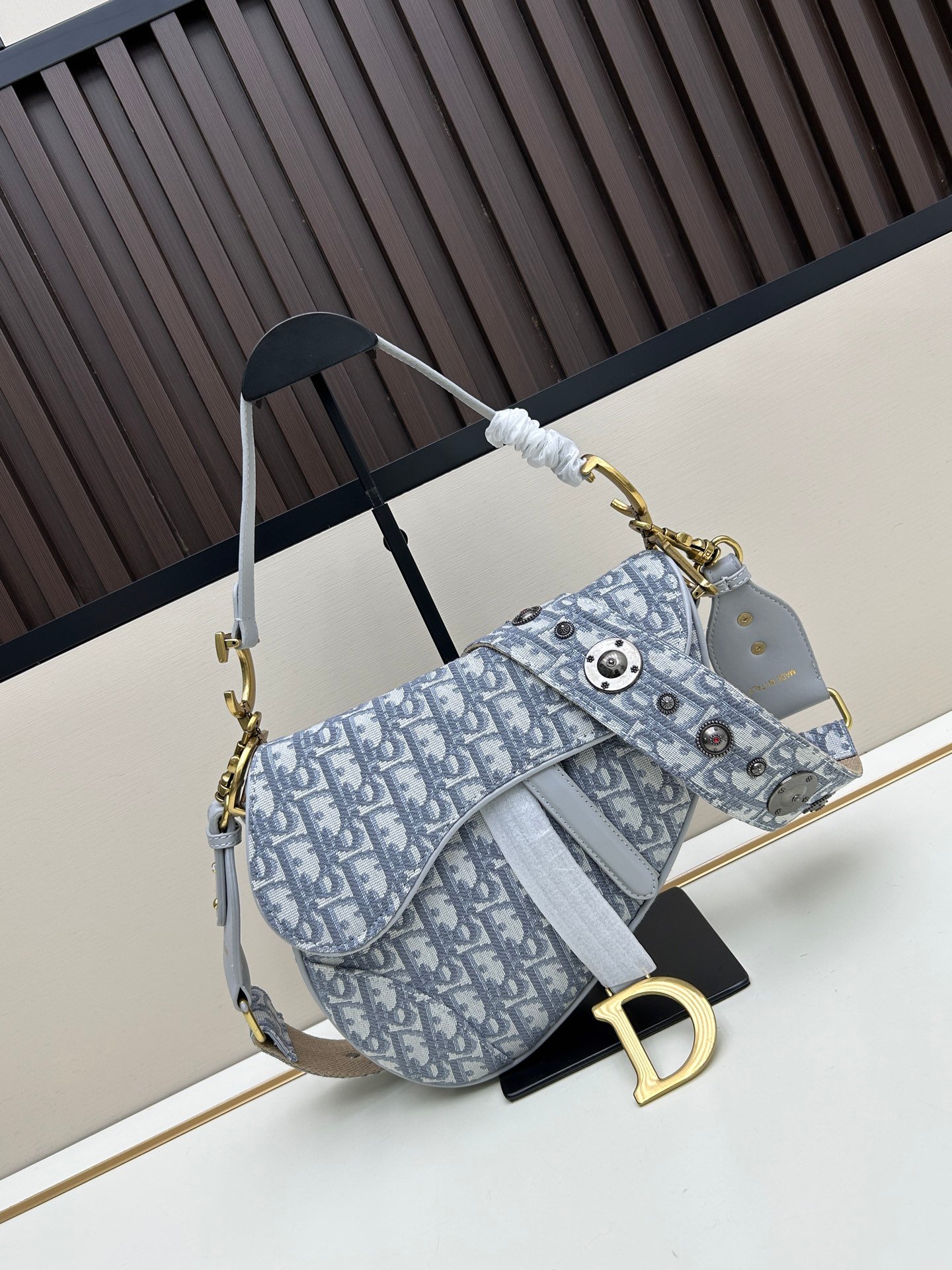 CD Saddle Large Oblique Canvas - Bag