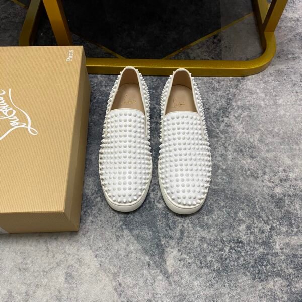 CL Roller Boat Spikes White Leather - Sneakers
