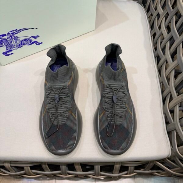 BBR Check Knit Neptune Grey - Sneakers