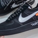 NK Air Force 1 Low OW – Sneakers – Black